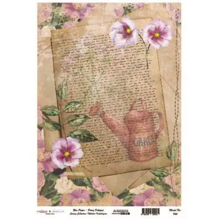Model 944 Spring Collection Cadence Rice Decoupage Paper 30x42cm