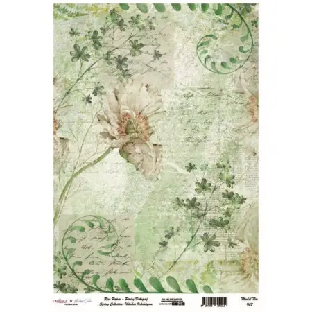 Model 947 Spring Collection Cadence Rice Decoupage Paper 30x42cm