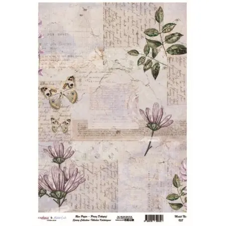 Model 958 Spring Collection Cadence Rice Decoupage Paper 30x42cm