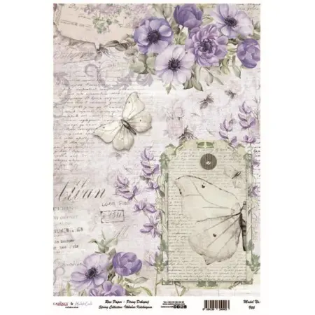 Model 966 Spring Collection Cadence Rice Decoupage Paper 30x42cm
