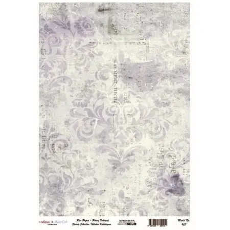 Model 967 Spring Collection Cadence Rice Decoupage Paper 30x42cm