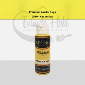 Premium Akrilik Boya 0590 Kavun Sarı 70ML