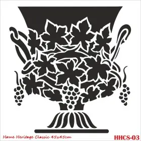 HHCS03 Home Heritage Stencil 45x45cm