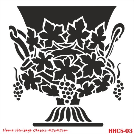 HHCS03 Home Heritage Stencil 45x45cm