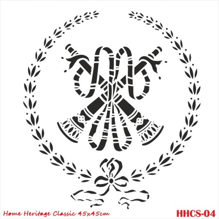 HHCS04 Home Heritage Stencil 45x45cm