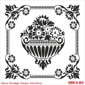 HHCS08 Home Heritage Stencil 45x45cm