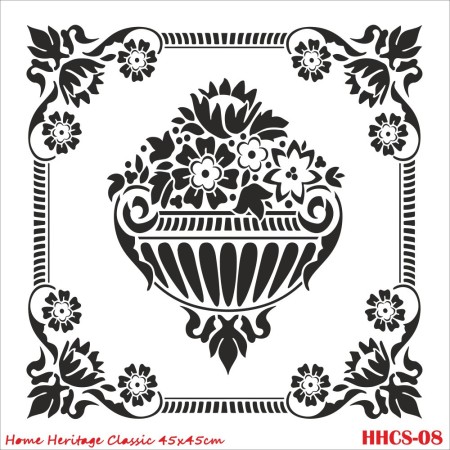 HHCS08 Home Heritage Stencil 45x45cm