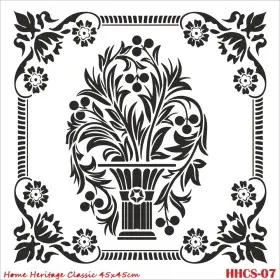 HHCS07 Home Heritage Stencil 45x45cm
