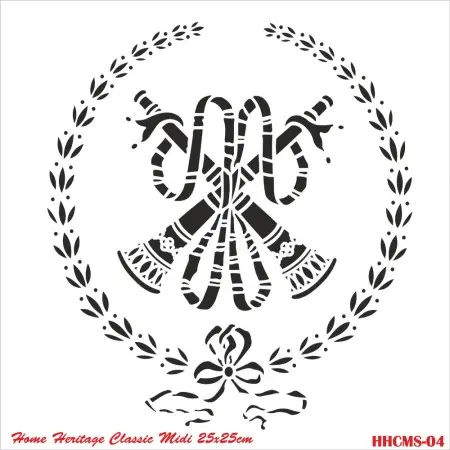 HHCMS04 Home Heritage Stencil 25x25cm