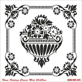 HHCMS08 Home Heritage Stencil 25x25cm