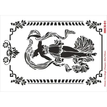 HHCR01 Home Heritage Stencil 50x70cm