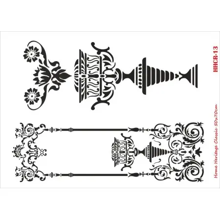 HHCR13 Home Heritage Stencil 50x70cm