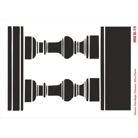 HHCR18 Home Heritage Stencil 50x70cm