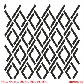 HHMMS06 Home Heritage Stencil 25x25cm