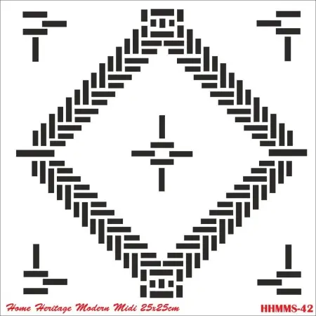 HHMMS42 Home Heritage Stencil 25x25cm