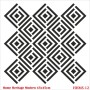 HHMS12 Home Heritage Stencil 45x45cm