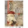 Model 884 New Year Cadence Rice Decoupage Paper 30x42cm