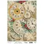 Model 887 New Year Cadence Rice Decoupage Paper 30x42cm