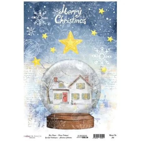 Model 891 New Year Cadence Rice Decoupage Paper 30x42cm