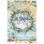 Model 893 New Year Cadence Rice Decoupage Paper 30x42cm