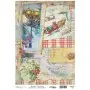 Model 894 New Year Cadence Rice Decoupage Paper 30x42cm