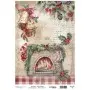 Model 896 New Year Cadence Rice Decoupage Paper 30x42cm