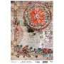 Model 899 New Year Cadence Rice Decoupage Paper 30x42cm