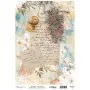 Model 908 New Year Cadence Rice Decoupage Paper 30x42cm