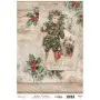 Model 912 New Year Cadence Rice Decoupage Paper 30x42cm
