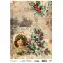 Model 914 New Year Cadence Rice Decoupage Paper 30x42cm
