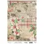 Model 917 New Year Cadence Rice Decoupage Paper 30x42cm