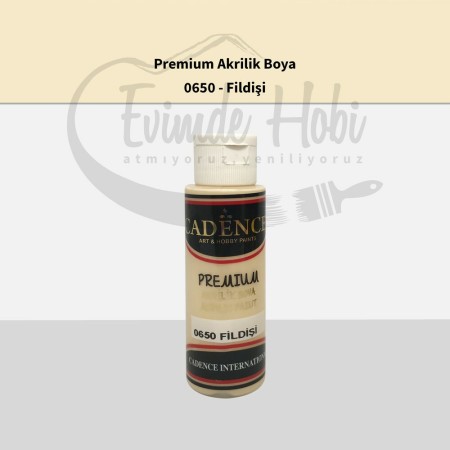 Premium Akrilik Boya 0650 Fildişi 70ML