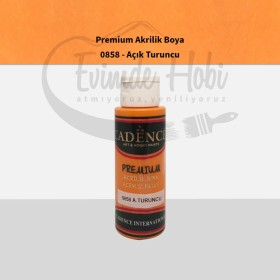 Premium Akrilik Boya 0858 Açık Turuncu 70ML