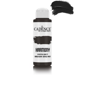 Har034 Siyah Akrilik Boya 120ML - Cadence Harmony Ekonomik Akrilik Boya