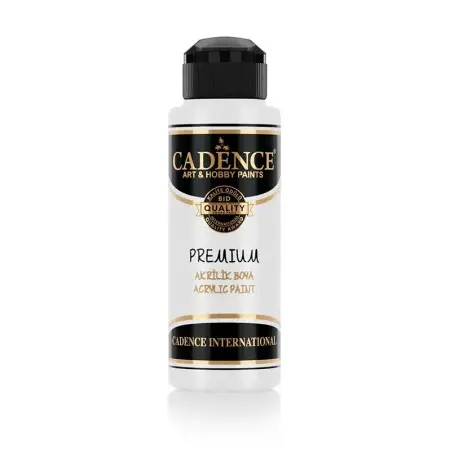 0001 White Premium Acrylic Paint 120ML