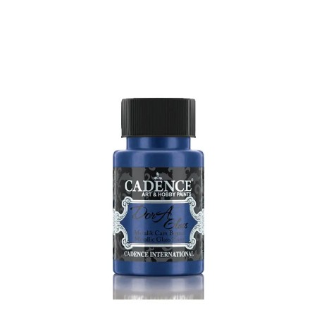 Cadence Dora Metalik Cam Boyası 3154 Saks Mavi 50ML