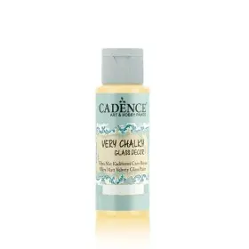 Cadence Very Chalky Glass Paint CG1336 Vanilla Yellow 59ML
