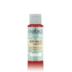 Cadence Very Chalky Glass Paint CG1372 Strawberry 59ML