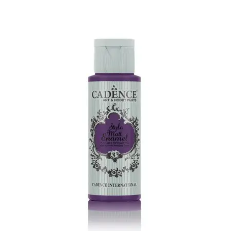 Cadence Enamel Matt Glass Porcelain Paint 344 Dark Purple 59ML