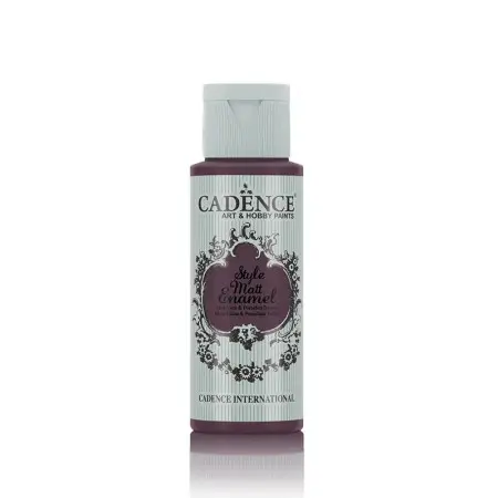 Cadence Enamel Mat Cam Porselen Boyası 348 Karadut 59ML