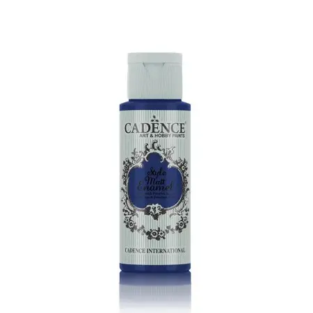 Cadence Enamel Matt Glass Porcelain Paint 368 Fringe Blue 59ML