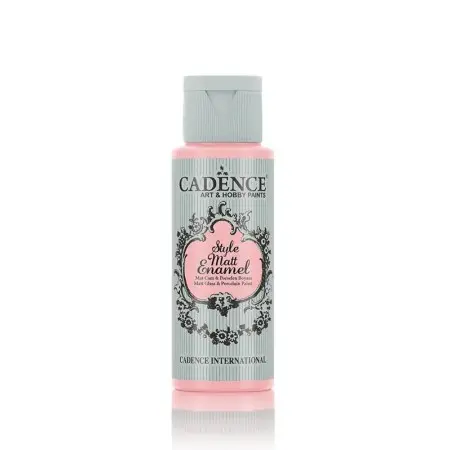 Cadence Enamel Matt Glass Porcelain Paint 343 Baby Pink 59ML