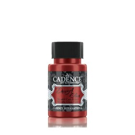 Cadence Dora Metalik Cam Boyası 3133 Kırmızı 50ML
