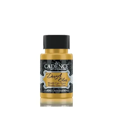 Cadence Dora Metallic Glass Paint 3136 Rich Gold 50ML