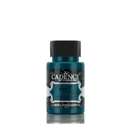 Cadence Dora Metallic Glass Paint 3140 Petrol 50ML