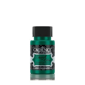 Cadence Dora Metallic Glass Paint 3141 Emerald Green 50ML