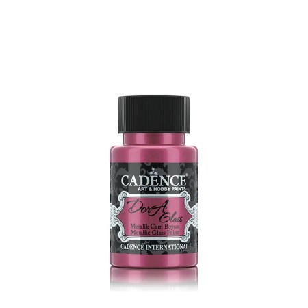 Cadence Dora Metalik Cam Boyası 3155 Parlak Fuşya 50ML
