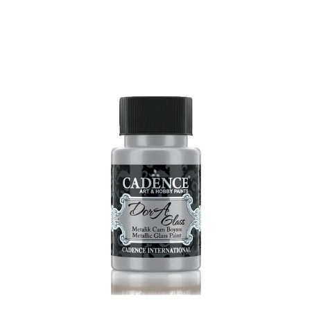 Cadence Dora Metalik Cam Boyası 3132 Gümüş 50ML