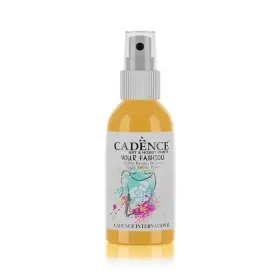 1102 Sun Yellow Cadence Your Fashion Spray Fabric Paint 100ML