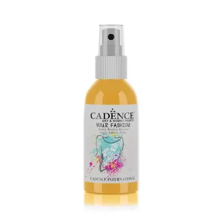 1102 Sun Yellow Cadence Your Fashion Spray Fabric Paint 100ML